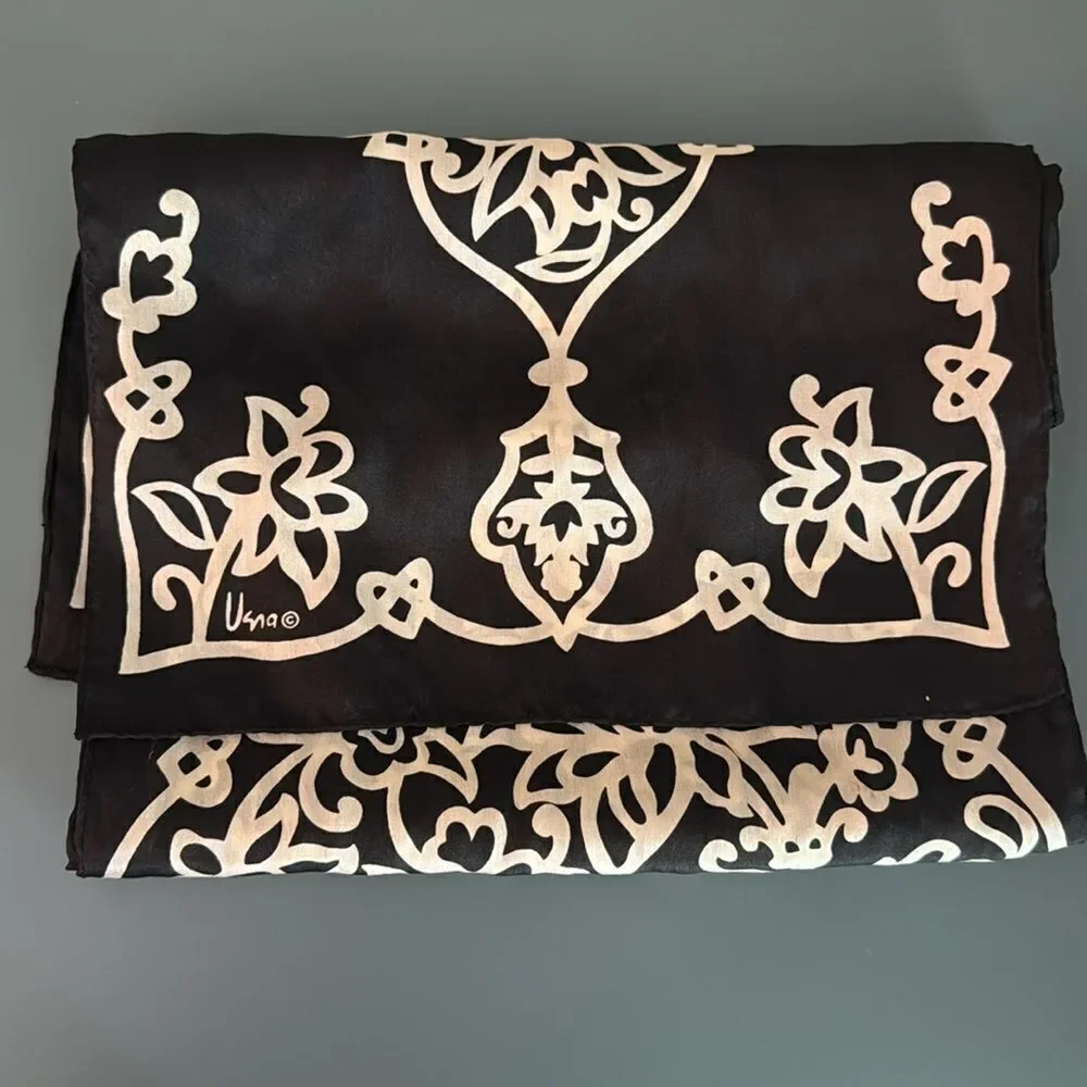 KATE SPADE Veranda Place Straw Maree Crossbody Bag W/ Vera Silk Scarf